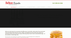 Desktop Screenshot of beltonfoods.com