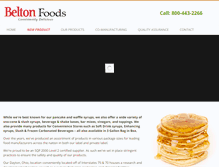 Tablet Screenshot of beltonfoods.com